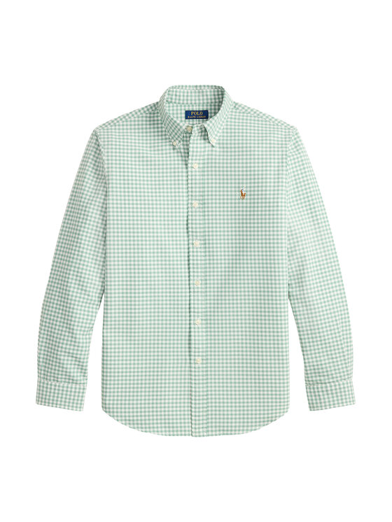 Polo Ralph Lauren Polo Ralph Lauren Cămașă 710853129501 Verde deschis Custom Fit