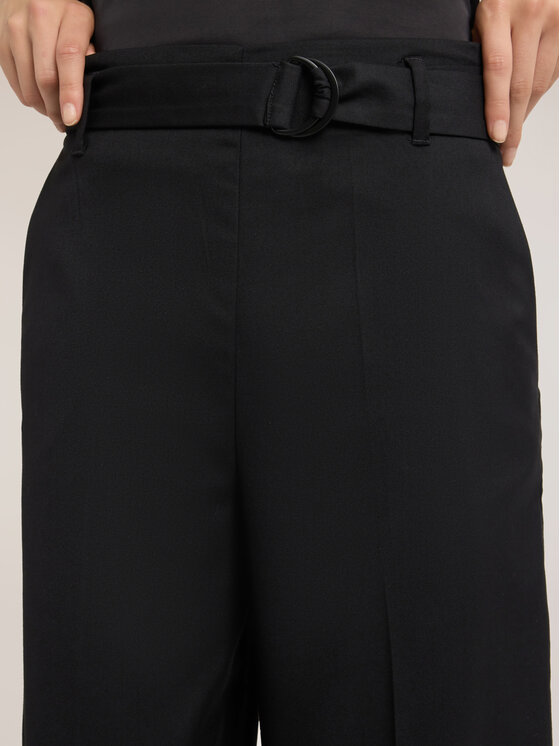 Motivi Motivi Pantaloni di tessuto P04EQ004801N033 Nero Over Fit