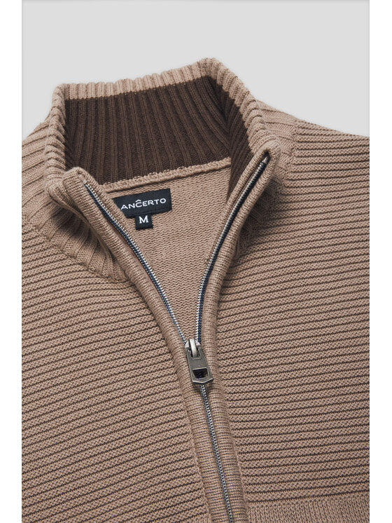 Lancerto Lancerto Sweter Craig SW073224000096 Beżowy Regular Fit