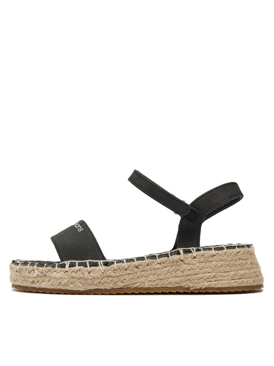Calvin Klein Jeans Calvin Klein Jeans Εσπαντρίγιες Rope Wedge V3A7-80839-1708 S Μαύρο