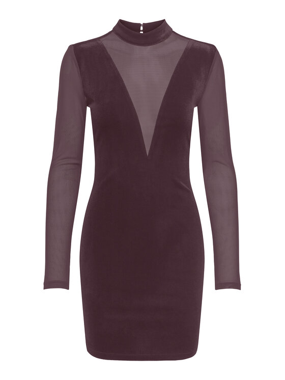 ONLY ONLY Koktejlové šaty Smooth 15360667 Fialová Slim Fit