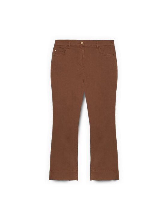 Fiorella Rubino Fiorella Rubino Pantaloni di tessuto P707T005160N002 Marrone Flare Fit