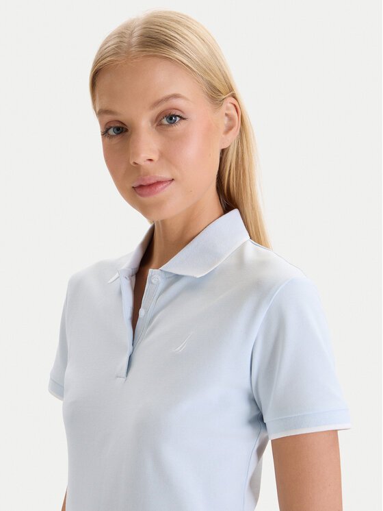 Nautica Nautica Поло W126-NALPO-1008-23X Блакитний Regular Fit