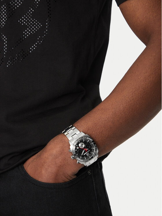Plein Sport Plein Sport Sat Wildcat PSGBA1123 Srebrna