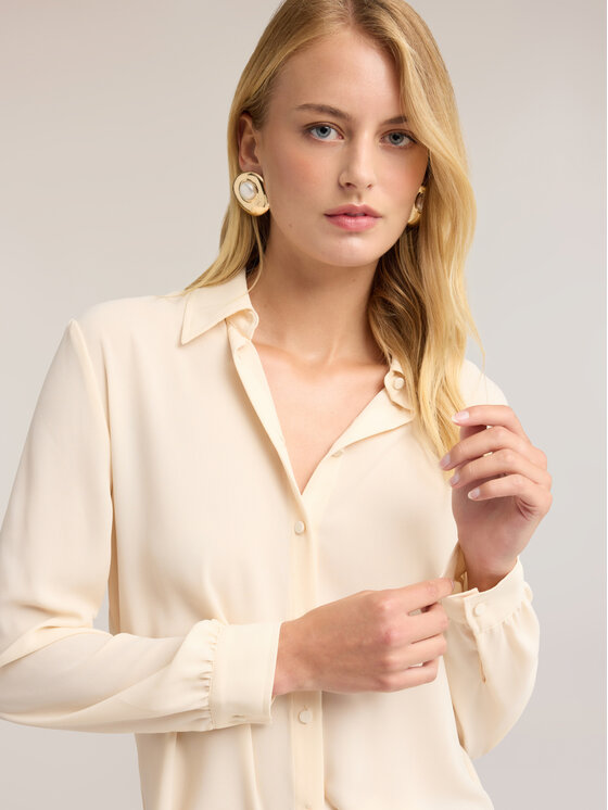 Motivi Motivi Camicia 5093Q001022N021 Bianco Regular Fit