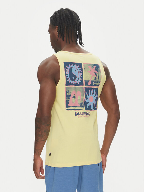Billabong Billabong Topiņš Twin Peaks Premium Tk 24A451505 Dzeltens Muscle Fit