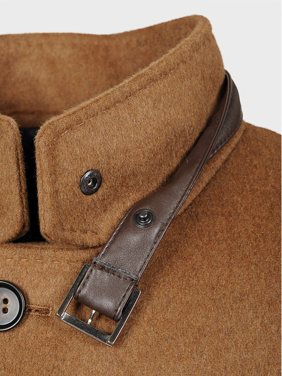 Evenemen Evenemen Płaszcz zimowy FLORESTI Brązowy Slim Fit