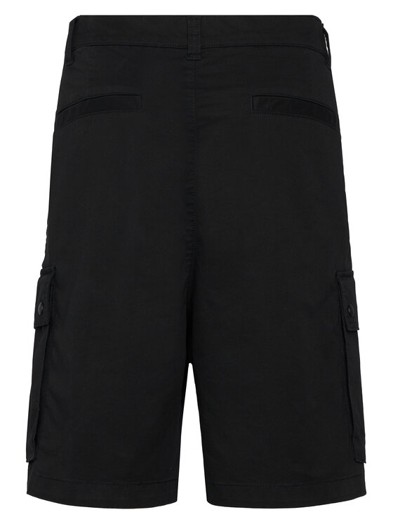 HUGO HUGO Medžiaginiai šortai Craysen 50556891 Juoda Straight Fit