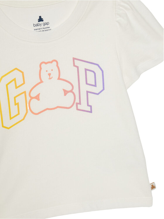 Gap Gap Tricou 736117-01 Alb Regular Fit