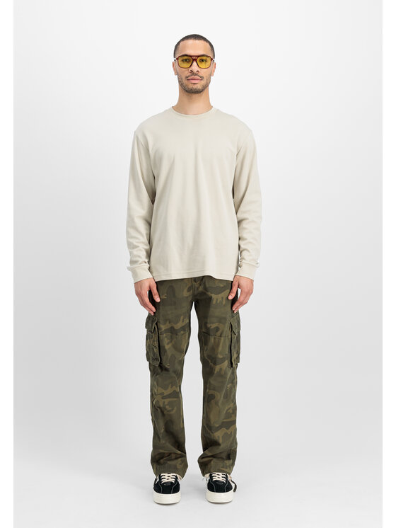 Alpha Industries Alpha Industries Spodnie cargo Jet Camo Pant Zielony Straight Leg