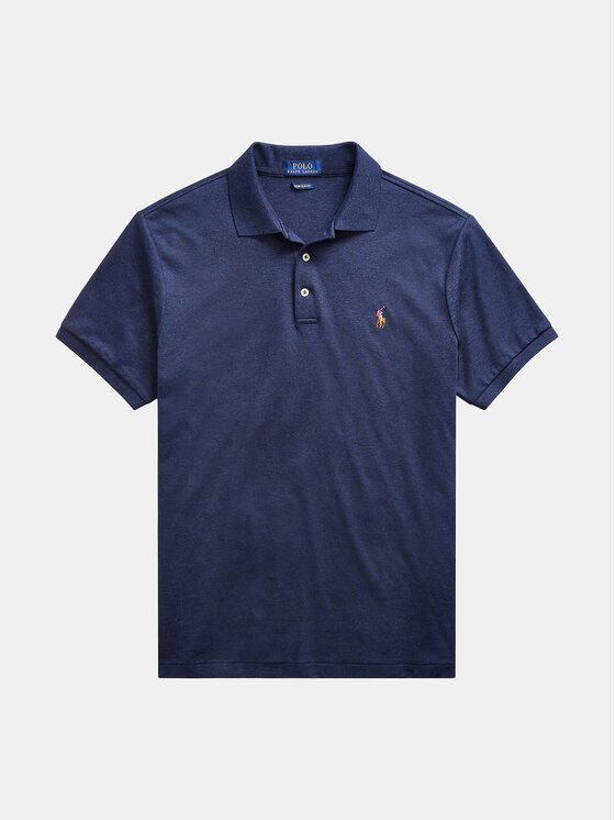 Polo Ralph Lauren Polo Ralph Lauren Поло 710704319033 Cиній Custom Slim Fit