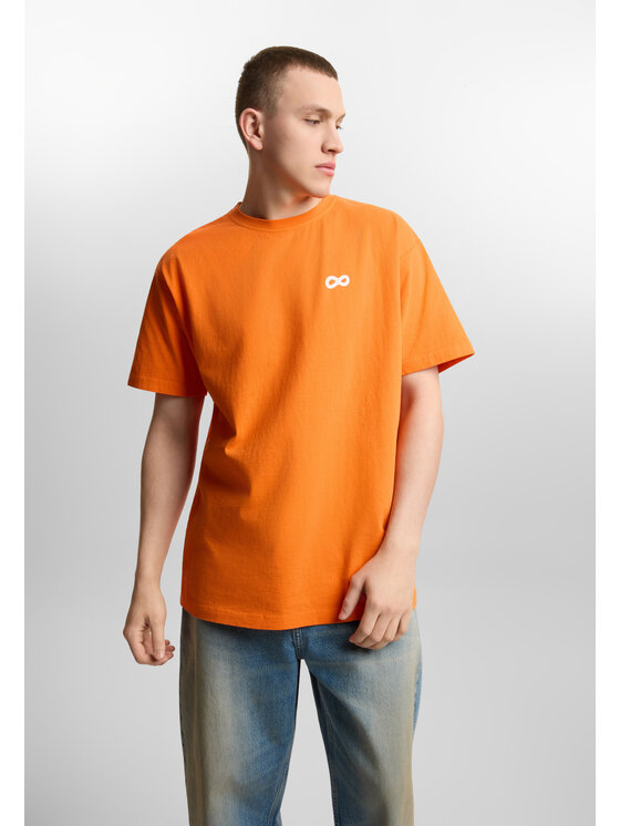 PROSTO. PROSTO. T-Shirt Infinity D Pomarańczowy Oversize