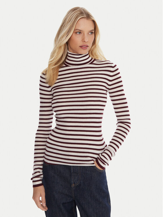 Kappa Kappa Krekls ar augstu apkakli 64114XW Balts Regular Fit