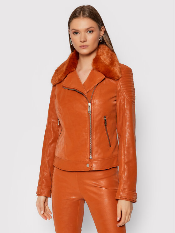 giacca similpelle guess