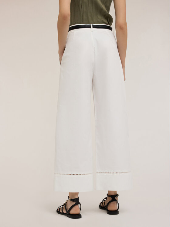 Motivi Motivi Pantaloni di tessuto P001Q003962N011 Bianco Over Fit