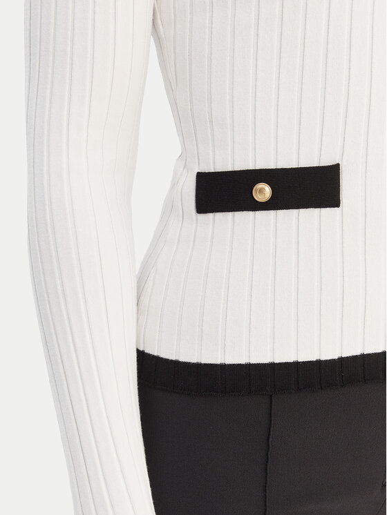 Guess Guess Džemper W6RR26 Z3HP2 Bijela Classic Fit