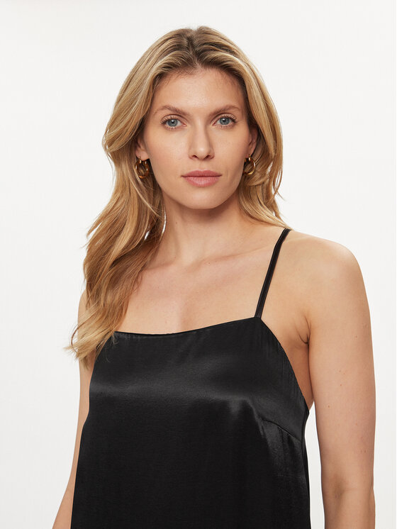 Fracomina Fracomina Vasaras kleita FS24SD3006W45101 Melns Loose Fit