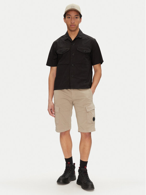 C.P. Company C.P. Company Шорти от плат 18CMBE116A005694G Бежов Regular Fit