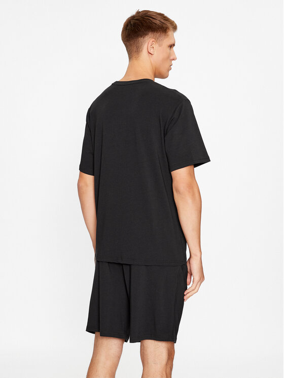 KARL LAGERFELD KARL LAGERFELD Пижама Ikonik 2.0 Pkt Short Pj Set 230M2106 Черен Regular Fit