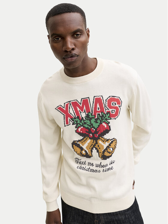 Jack & Jones Jack & Jones Pulover Holiday 12287994 Bej Relaxed Fit