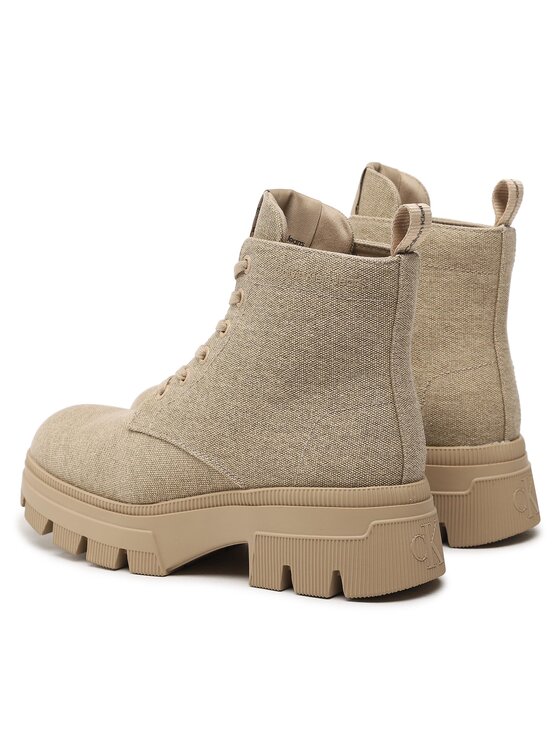 Calvin Klein Jeans Calvin Klein Jeans Turistická obuv Chunky Combat Laceup Boot Co YW0YW01239 Béžová