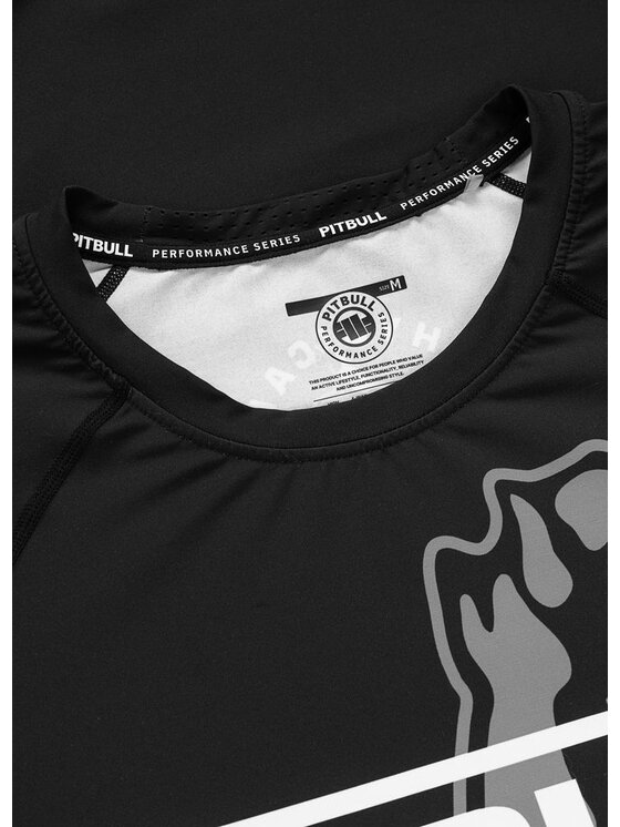 PITBULL PITBULL Koszulka techniczna PHYSICAL CULTURE Czarny Regular Fit