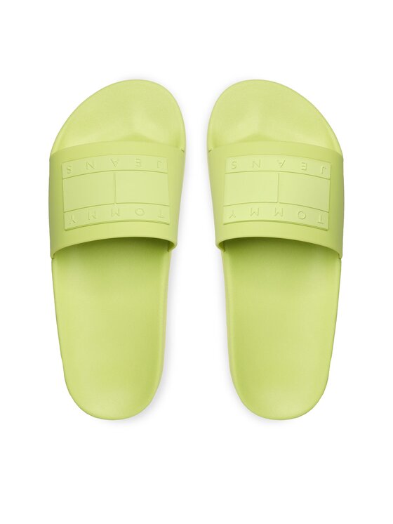 Tommy Jeans Tommy Jeans Чехли Elev Fltfrm Pl Sld EN0EN02110 Зелен