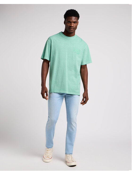 Lee Lee T-Shirt LOOSE LOGO TEE Zielony Regular Fit