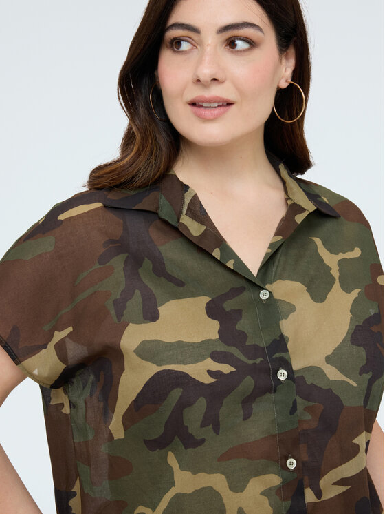 Fiorella Rubino Fiorella Rubino Camicia 5022L000189N0Z5 Verde Regular Fit