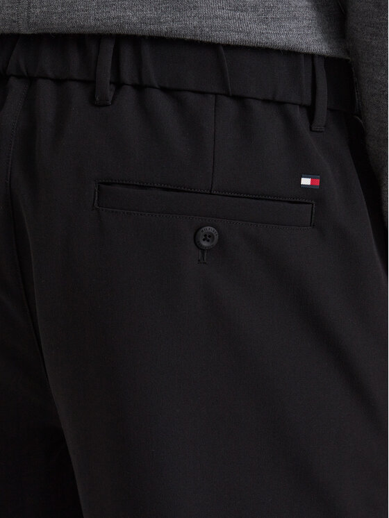 Tommy Hilfiger Tommy Hilfiger Riidest püksid Harlem MW0MW44675 Must Slim Fit