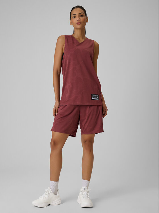4F 4F Tank top BASKETBALL Bordowy Loose Fit
