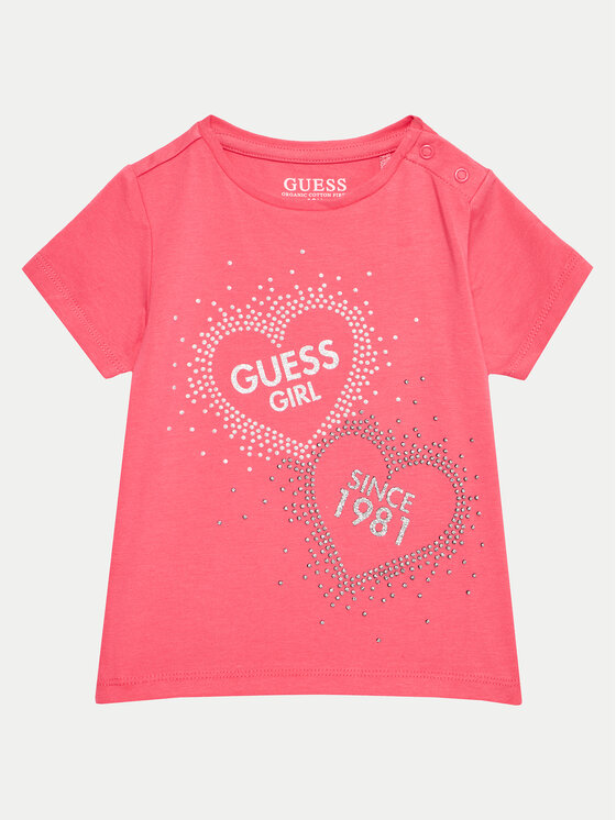 Guess T-krekls K4BI01 J1314 Rozā Regular Fit