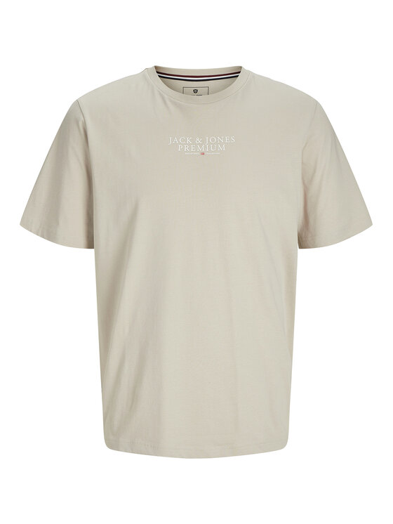Jack & Jones Jack & Jones T-Shirt Archie 12217167 Beżowy Regular Fit