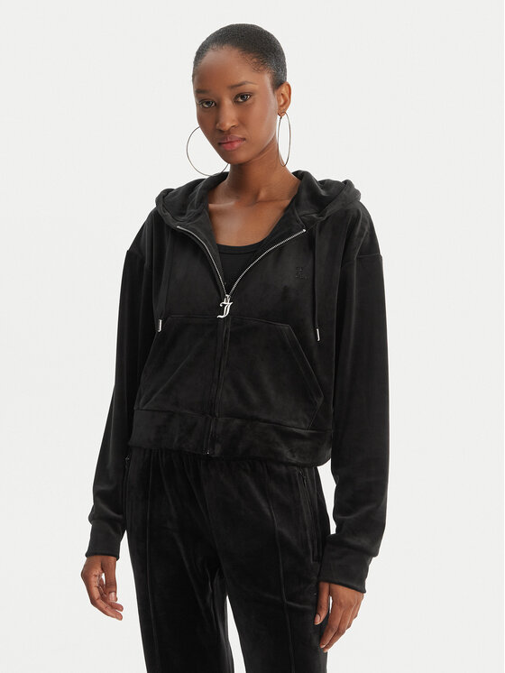 Juicy Couture Bluza Iccle JCWAS126304 Czarny Oversize