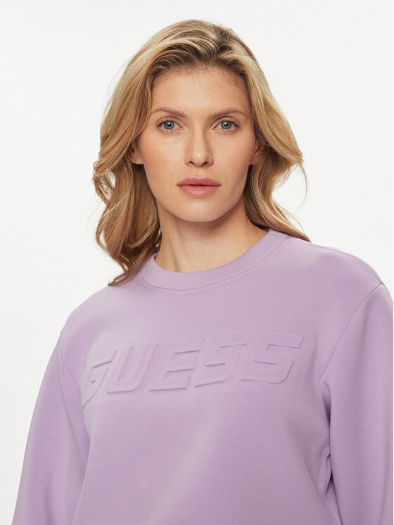 Guess Guess Μπλούζα Cindra V3BQ15 K7UW2 Μωβ Regular Fit