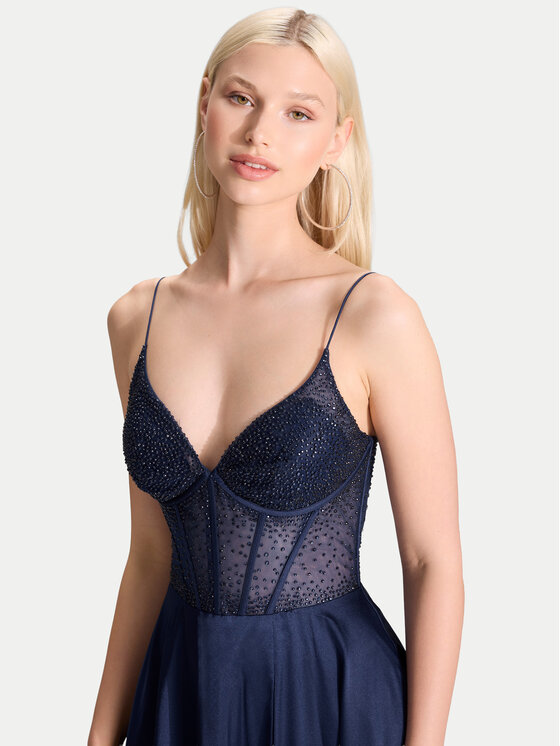 Hey Kyla Hey Kyla Večerna obleka 5AI061HK Mornarsko modra Regular Fit