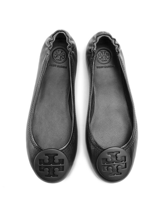 Tory Burch Tory Burch Baleríny Minnie Travel Ballet With Logo 49350 Černá