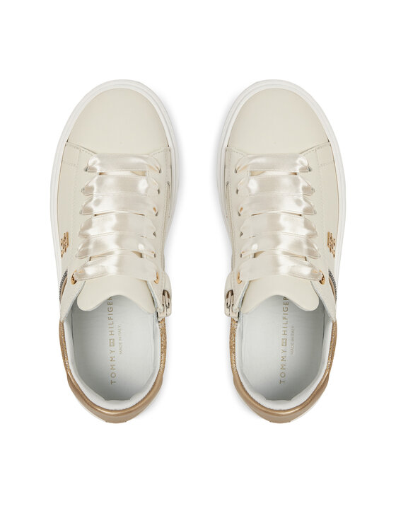 Tommy Hilfiger Tommy Hilfiger Сникърси Low Cut Lace UP T4A9-33935-1281X024 Бял