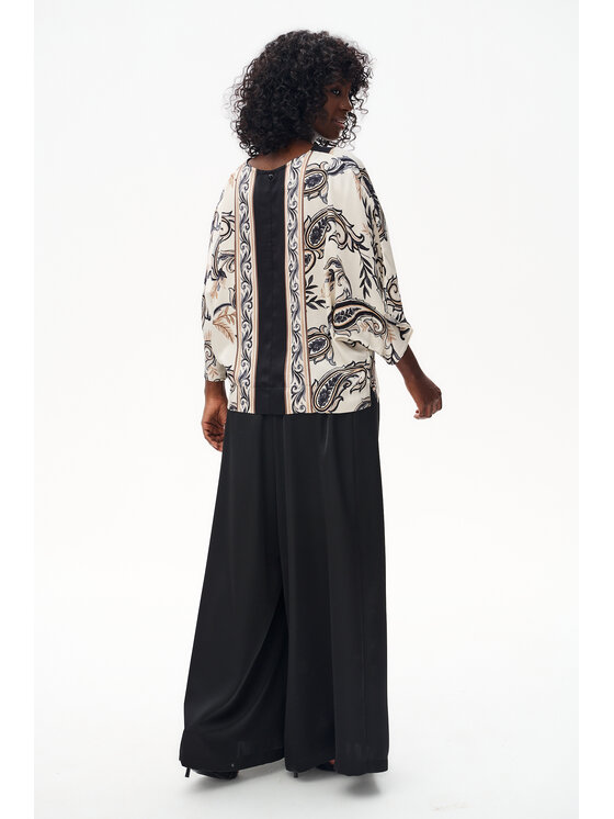 blue shadow blue shadow Bluzka Mistery Czarny Regular Fit