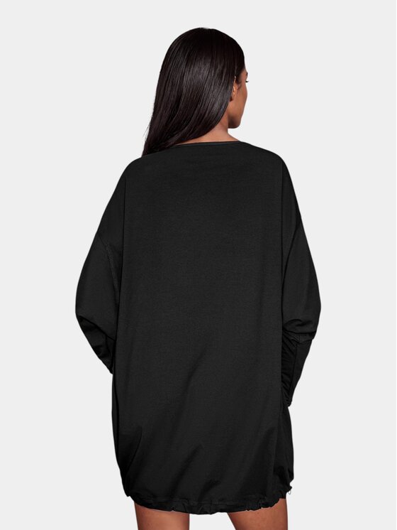 MADE BY SOCIETY MADE BY SOCIETY T-Shirt SIDE FALL - T27831 Czarny Basic Fit