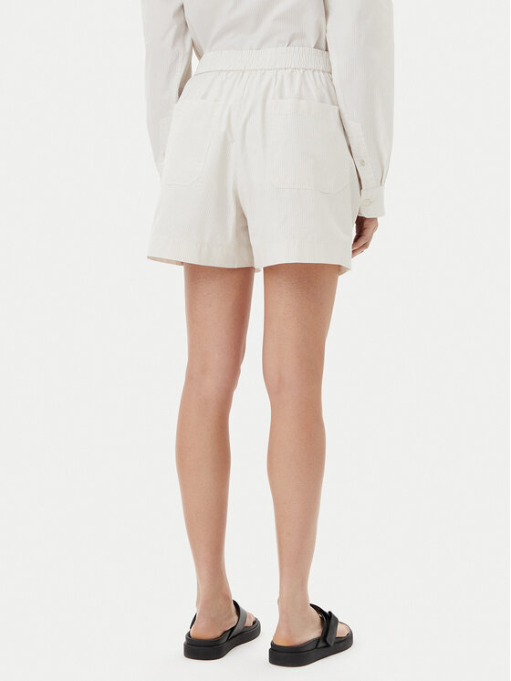 Herskind Herskind Szorty materiałowe Alma 5564172 Écru Relaxed Fit