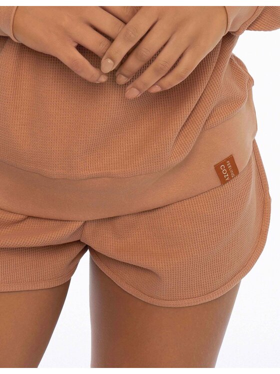 Esotiq Esotiq Piżama 41249-88X Brązowy Regular Fit