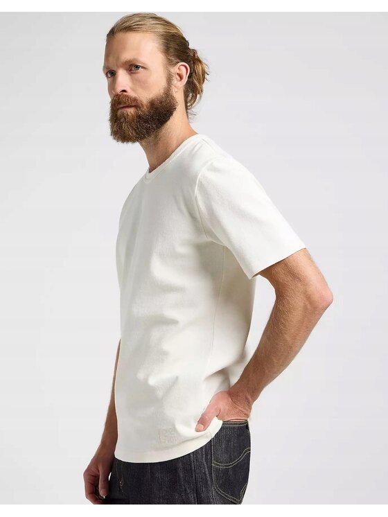 Lee Lee T-Shirt 101 Core Tee Biały Regular Fit