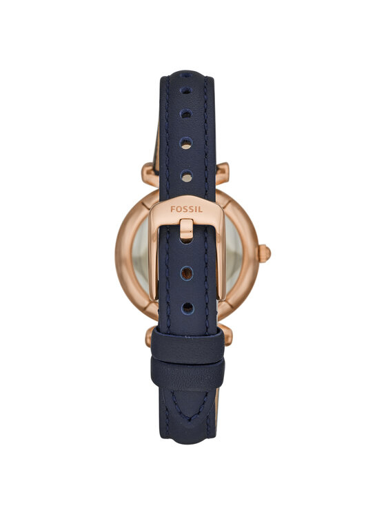 Fossil Fossil Zegarek Carlie ES4502 Granatowy