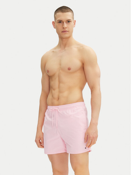 Tommy Hilfiger Tommy Hilfiger Szorty kąpielowe UM0UM03477 Różowy Regular Fit