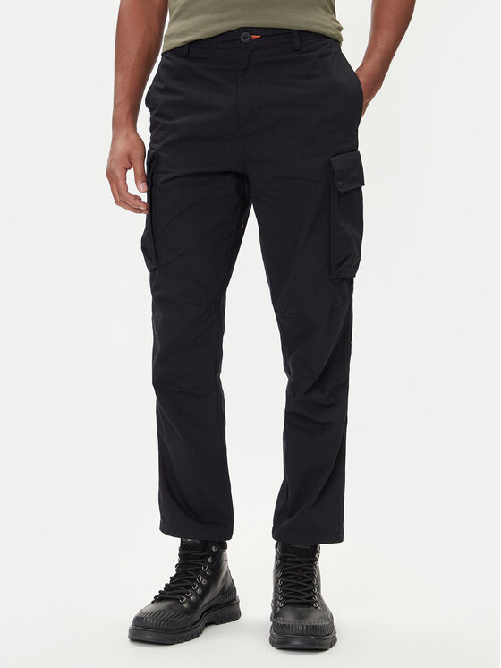 Napapijri Napapijri Kalhoty z materiálu M-Tures NP0A88SW Černá Regular Fit