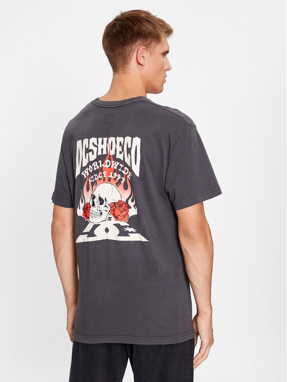 DC Shoes DC Shoes Tricou Defiant Tees ADYZT05309 Negru Regular Fit