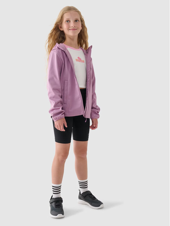 4F 4F Softshellová bunda 4FJWAW24TSOFF261-54S Ružová Regular Fit