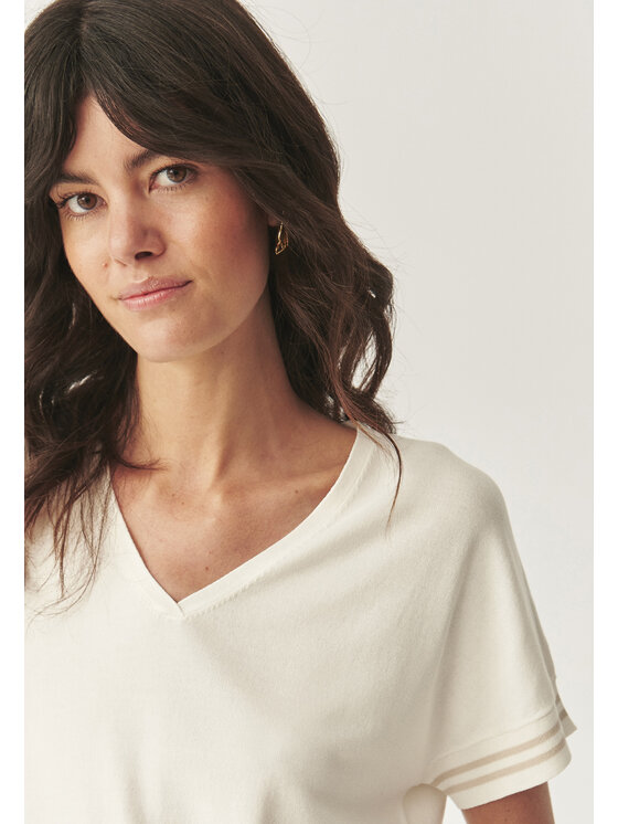 TATUUM Tatuum Bluzka FELIZO Écru Classic Fit