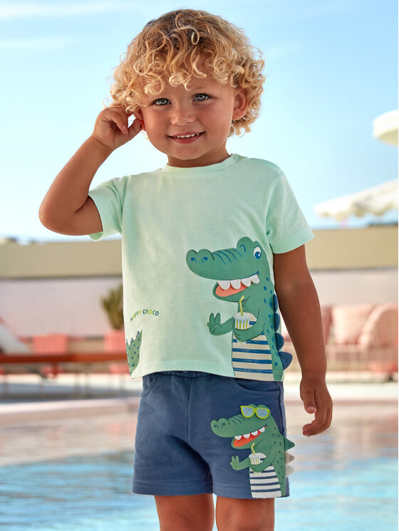 Mayoral Mayoral Pantaloni scurți sport 1240 Albastru Regular Fit